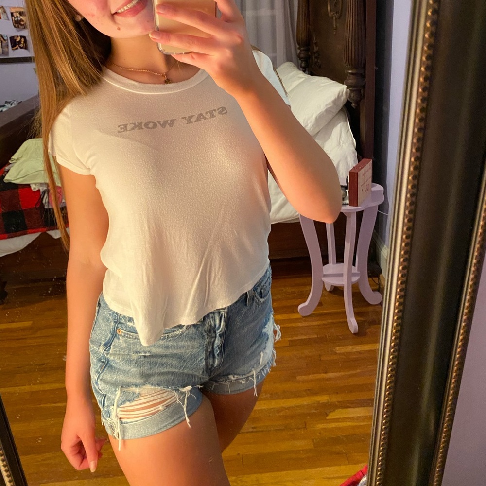 Charlotte Russe "stay woke" top